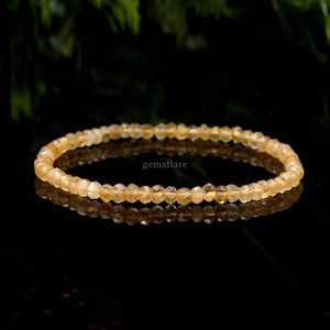 AAA Citrine <b>Bracelet</b> Handmade <b>Healing</b> Crystal Stretch <b>Bracelet</b> Dainty Unisex Gemstone <b>Bracelet</b> Gift Wholesale Jewelry Supplies - Product Image 5