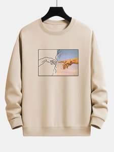 Sweat-shirt pour homme de qualité supérieure, col rond, logo personnalisé, mode hiver, vêtements décontractés, sweat-shirts à vendre - Product Image 3