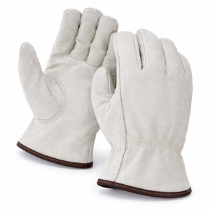Gants de travail en cuir avec option de logo personnalisé pour la réparation mécanique, l'exploitation forestière et les travaux en extérieur – Protection durable des mains - Product Image 1