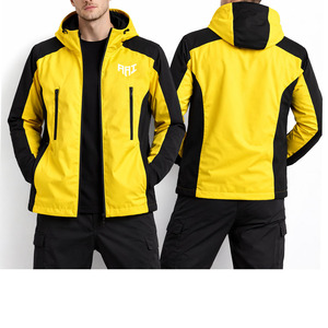 Chaqueta Softshell Impermeable con Capucha para Hombre, Chaqueta de Senderismo Cortavientos para Exteriores, Logotipo Personalizado, Ligera, Transpirable, Suministro al por Mayor OEM - Product Image 1