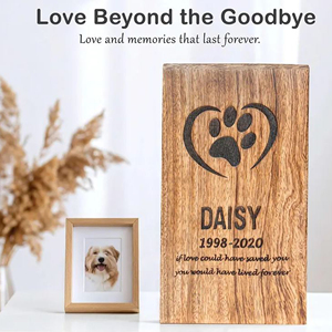 Wooden Ashes Storage Box Memorial Urn Personalized Wooden Cremation Urn Wholesale by AYAANS - Product Image 5