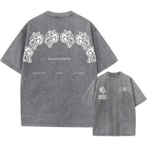 เสื้อยืดวินเทจทรงสลิมฟิต ผ้าคอตตอน 100% หนัก 220 กรัม ซักแล้วแห้งเร็ว เป็นมิตรต่อสิ่งแวดล้อม สไตล์สตรีทแวร์ - Product Image 5