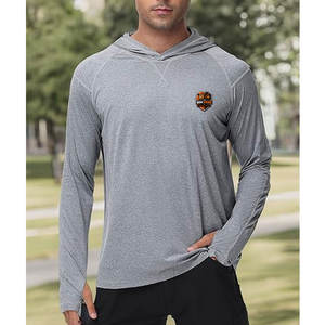 เสื้อฮู้ดออกกำลังกายสำหรับผู้ชาย ผ้าแห้งเร็ว เหมาะสำหรับยกน้ำหนัก วิ่ง เทรนนิ่ง และฟิตเนสประจำวัน - Product Image 5