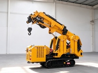 Grue araignée CASDE 2 tonnes, électrique/gaz, double alimentation, moteur Kubota, mini-grue articulée portable, hauteur de levage 7m, haute performance