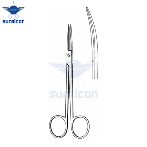 Tijeras Quirúrgicas Joseph de 15 cm, Curvas, Delicadas, de Acero Inoxidable Reutilizables para Rinoplastia, Otorrinolaringología, Cirugía Plástica y Cosmética - Product Image 2