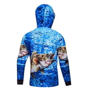 Sudadera con Capucha para Pesca, para Hombre, Cómoda, Ligera, de Secado Rápido, con Protección UV, Transpirable, Resistente al Viento, Impermeable, con Impresión por Transferencia de Calor - Product Image 2