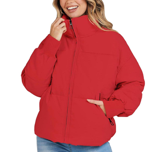 Blouson matelassé tendance pour femme, style bulle, doux, confortable, chaud, léger, respirant, broderie lettre, coupe-vent - Product Image 6