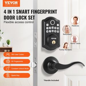 Maniglie a 2 livelli con accesso senza chiave con blocco elettronico del catenaccio Password Anti-sbirciatura 300 agli utenti la capacità dell'impronta digitale/tastiera Smart Lock - Product Image 2