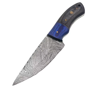Mejor Fabricante Exportador de Cuchillos de Caza Multifuncionales de Acero de Damasco, Punta Recta, Agarre Cómodo, Mango Personalizado - Product Image 6