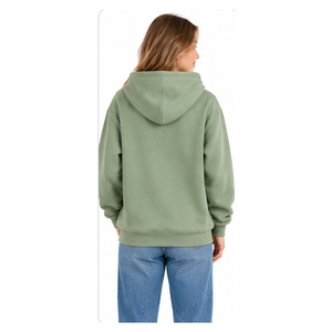 Sweat à capuche universitaire en molleton vert sauge pour femme, motif graphique universitaire, pull-over, vêtements de campus, vente en gros, OEM, ODM - Product Image 6