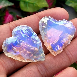 ออร่าคริสตัล Opalite รูปหัวใจคริสตัล | คริสตัลแกะสลักโอปอลทำเครื่องประดับ - Product Image 2