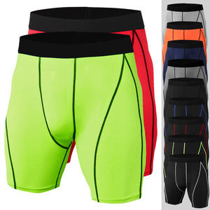 Shorts de compression personnalisés pour hommes, pour le yoga, la gym, en polyester et élasthanne, séchage rapide - Product Image 1