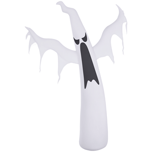 6 Gonfiabili LED di Halloween a forma di Fantasma Bianco, Alti, con Ventilatore, per Giardino e Interni, Decorazioni Natalizie da Esterno - Product Image 1