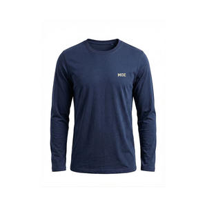 Camiseta de Manga Larga para Hombre con Estampado Gráfico de Números, Cuello Redondo de Algodón, Estilo Casual Urbano, OEM ODM, Marca Privada, Venta al Por Mayor - Product Image 4