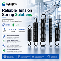 Ressorts de tension à double crochet réglables en spirale, en acier inoxydable 316 de haute qualité, chromés, pour usage industriel, capacité de charge de 25 lb
