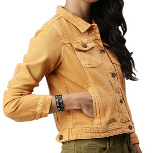 แจ็คเก็ตยีนส์ผู้หญิงคุณภาพสูง กันลม ระบายอากาศ แห้งเร็ว ติดกระดุม ใส่ได้ทุกฤดูใบไม้ผลิ ฤดูร้อน ฤดูใบไม้ร่วง ลายพิมพ์ รุ่น HS-DJ-04048 - Product Image 4