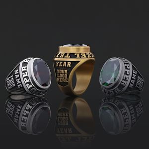 แหวนสั่งทำ BOJ รุ่น 008 สลักชื่อและโลโก้ตามต้องการ แหวนเงินแท้ 925 ชุบทอง ดีไซน์ทำมือ ราคาพิเศษ - Product Image 1