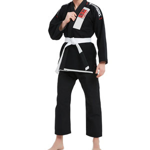 jiu jitsu kimono kimono de jiu jitsu White Karate Uniform with <b>Elastic</b> Lightweight Breathable <b>Belt</b> Karate Training Suit OEM - Product Image 1