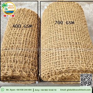 Filet en fibre de coco par Cc-Premium, biodégradable, résistant aux produits chimiques et antibactérien, pour le contrôle de l'érosion et la protection des pentes - Product Image 2