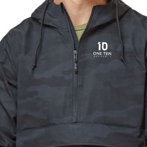 Unisex Water Resistant Windbreaker Pullover Jacket Outdoor Performance Anorak Hooded <b>Coat</b> Lightweight Sports Casual Apparel - Product Image 3