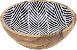 Bol de service en bois émaillé imprimé pour salade, nouveau design, fabriqué à la main, par le fabricant - Product Image 4