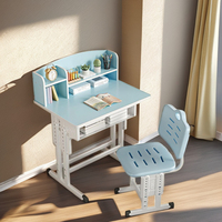 Table de lecture intelligente ergonomique pour enfants avec étagère meubles de maison hauteur réglable bureau d'étude pour enfants et ensemble de chaises