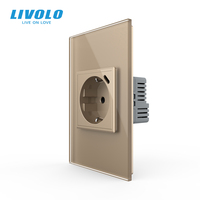 LIVOLO US-Standard 78*119mm 16A EU-Steckdose mit Typ-C USB-C 18W Wandsteckdose