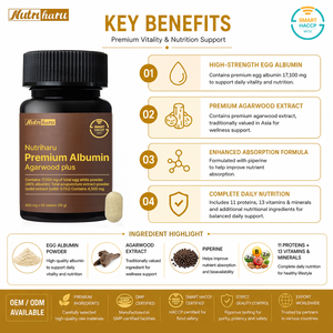 Complément de vitalité à haute teneur en protéines d'albumine d'œuf avec bois d'agar, marque privée OEM, fabriqué en Corée, suppléments protéinés de vitalité, collations - Product Image 5