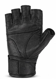 UNIQUE LEATHER ถุงมือปั่นจักรยานแบบครึ่งนิ้ว ป้องกันการลื่น ป้องกันเหงื่อ ป้องกันแรงกระแทก สำหรับจักรยานเสือภูเขาและจักรยานถนน ลายจุด - Product Image 4