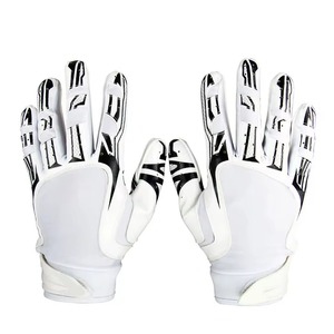 Gants de football américain légers de style nouveau avec rembourrage anti-choc et grip adhérent pour les joueurs jeunes et adultes, gants de football pour hommes - Product Image 1