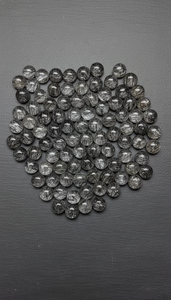 พลอยคุณภาพดีขายส่ง ควอตซ์รูไทล์สีดำธรรมชาติ ขนาด 9 มม. ทรงกลมแบบคาโบชอง ผิวเรียบ สำหรับแหวน จี้ เครื่องประดับ จัดแสดงในสหรัฐอเมริกา - Product Image 2