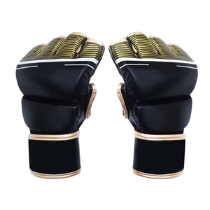 Guantes de Sparring de Cuero de Alta Calidad para MMA con Absorción de Humedad y Cierre de Gancho y Bucle - Product Image 2