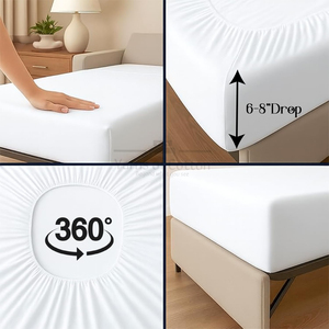 Draps de lit en coton réutilisables et lavables pour les cliniques et les hôpitaux, certifiés CE, séchage rapide, respirants, draps de lit d'hôpital - Product Image 5