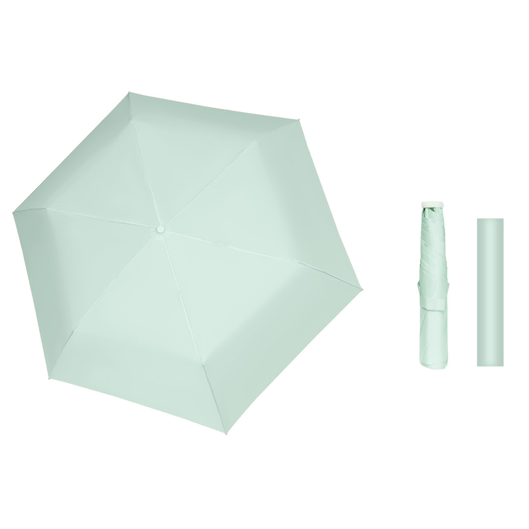 Mint green 110g ultra light portable pencil umbrella