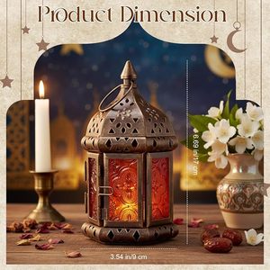 Lanterne décorative en métal pour l'extérieur, porte-bougie pour jardin, patio, mariage, fête, centre de table, vente en gros, décoration intérieure - Product Image 5