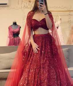 Indian Ethnic Designer Partywear Lehenga Choli for Wedding <b>Party</b> and Festive Functions for Women Trendy Fancy Outfit for <b>Party</b> - Product Image 2