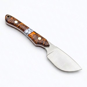 Couteau de survie à lame fixe BLADE MARK INDUSTRIES, acier 3CR13 de qualité industrielle, pointe tombante, pour camping et usage quotidien, manche en bois, étui en cuir - Product Image 6