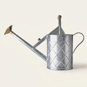 High-Quality Vintage Galvanized Metal Watering Can With Antique Copper Accents Durable Large Capacity Outdoor <b>Garden</b> Tool & Rust - Product Image 3