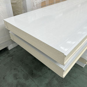 Panel sándwich PUF de 30 mm para pared, aislamiento térmico, panel metálico prefabricado para construcción de cámaras frigoríficas - Product Image 2