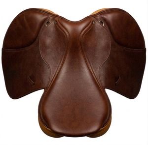 English <strong>Dressage</strong> <strong>Saddle</strong> Leather Deep Seat Wood Tree Professional Riding Equipment - Product Image 4