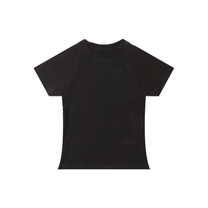 Top Corto Personalizado para Mujer, Cuello Redondo, Corte Regular, Estampado a Cuadros, 92% Algodón, 8% Elastano, Transpirable, Informal, para Verano - Product Image 2