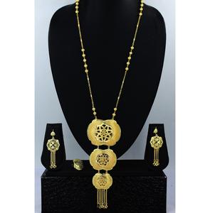 Ecklace-Conjunto de joyería de Latón chapado en oro puro, collar de alta calidad con diseño de los UAE Dubai - Product Image 3