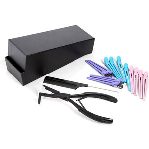 Kit de pinces à extensions capillaires en acier inoxydable de haute qualité - Outils d'installation légers et très tendance - Product Image 3