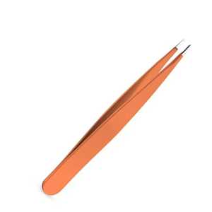 Pinzas de Cejas de Acero Inoxidable de Alta Calidad con Punta Inclinada y Aplicador de Pestañas Postizas, Herramienta Profesional de Belleza - Product Image 2
