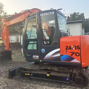 Excavatrice hydraulique sur chenilles Hitachi ZX70 d'occasion, 95% NEUVE, faible nombre d'heures, composants moteur essentiels, engin de construction, vente à bas prix - Product Image 1