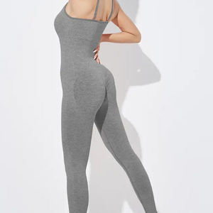 Women Casual <b>Workout</b> <b>Jumpsuit</b> Sleeveless One Piece Sport Suit High Waist Stretch Yoga Fitness Wear Lightweight - Product Image 4