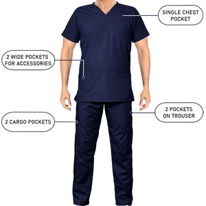 Medical Nurse Scrub Uniforms Scrub <b>Sets</b> Nurse Hospital Uniform Pharmacy Working Medical Staff <b>Doctor</b> Nursing Uniforms - Product Image 3