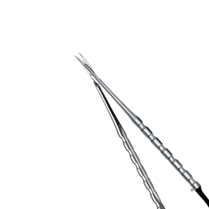 Ciseaux microscopiques courbés Castro, instrument microchirurgical de précision pour la chirurgie ophtalmique vasculaire et des tissus délicats - Product Image 5