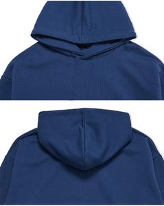 Sweat-shirt à capuche pour homme, coupe ample, pull-over tendance, sweat-shirt à capuche décontracté à manches longues avec poche - Product Image 4
