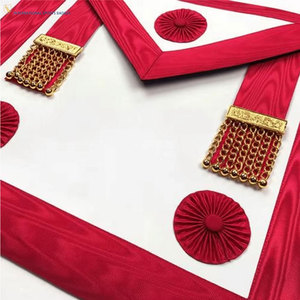 High Quality Embroidered Lambskin Masonic Regalia <b>Apron</b> with Elegant Trim Premium Materials & Lasting Durability - Product Image 2